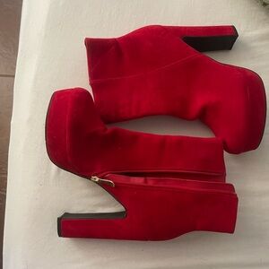 Elegant Red Women's Boots